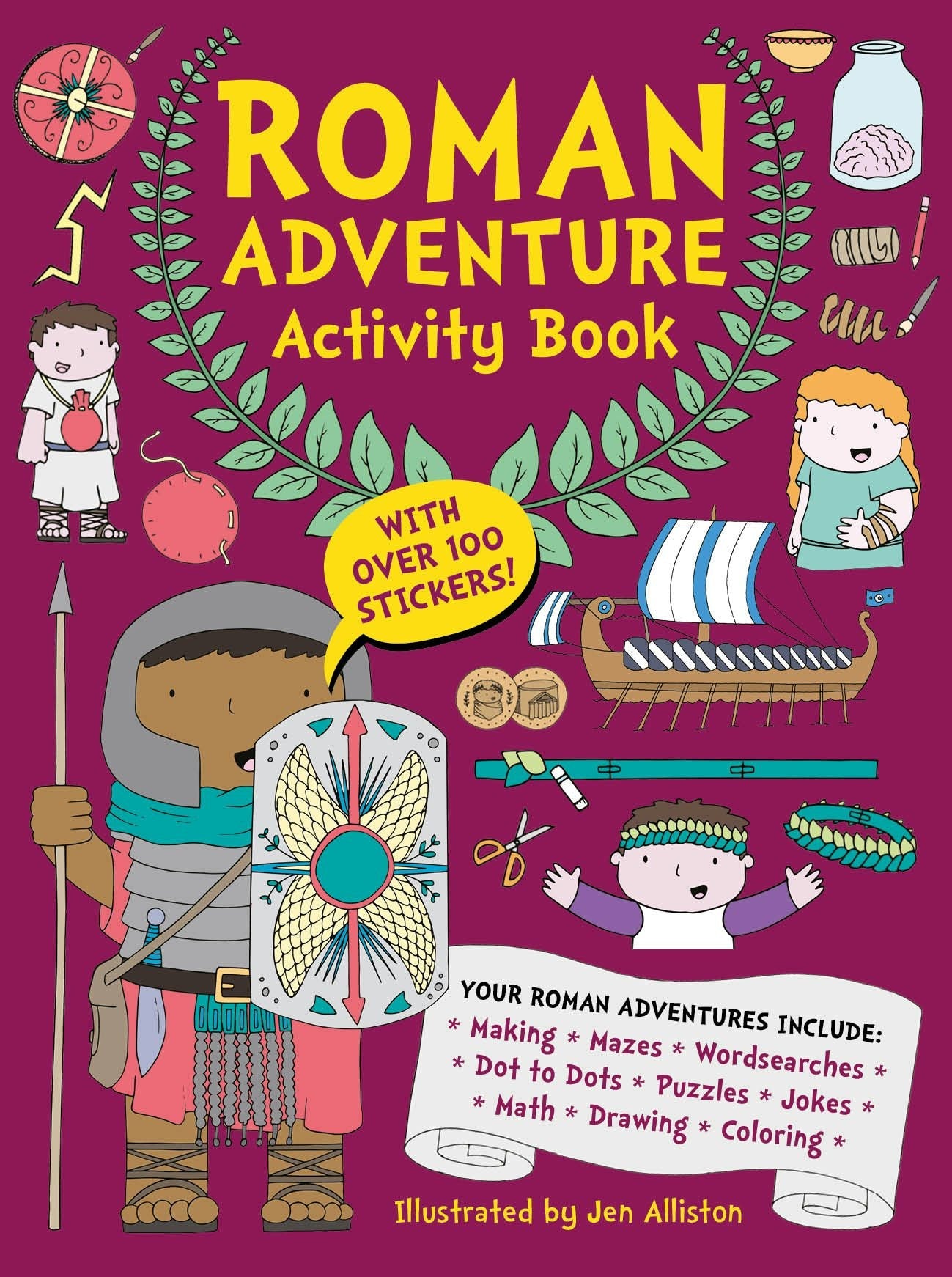 Book cover image for Roman Adventure Activity Book ISBN: 9781787080430
